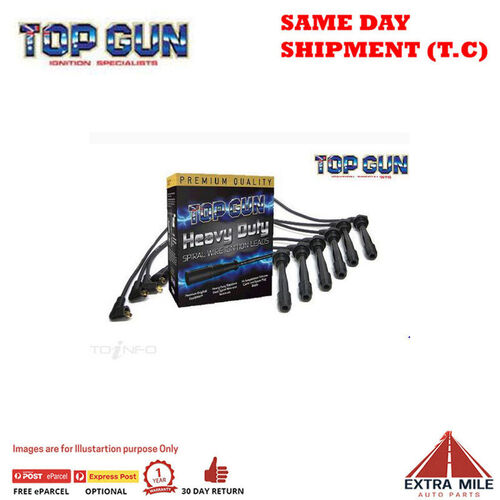 Top Gun Spark Plug Lead For HYUNDAI Trajet 2.7L, V6 Dohc 24v EPFI 2656cc 2000 >