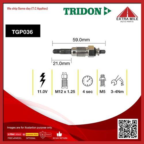 Tridon Glow Plug - TGP036