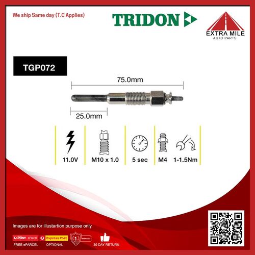 Tridon Glow Plug - TGP072