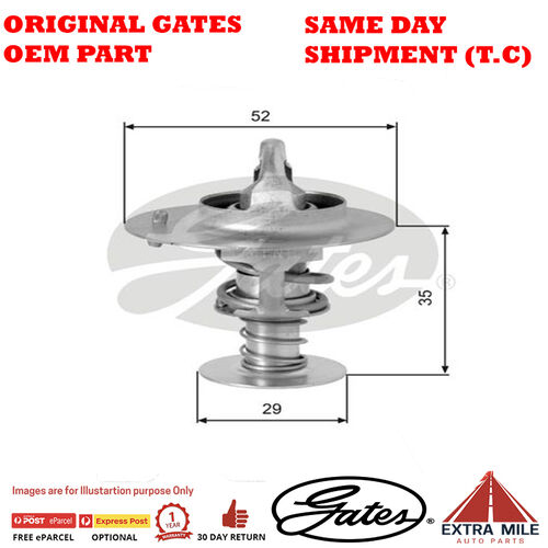GATES COOLANT THERMOSTAT fits HONDA INTEGRA DC4 DC2 07/93-11/99 1.8L 125KW