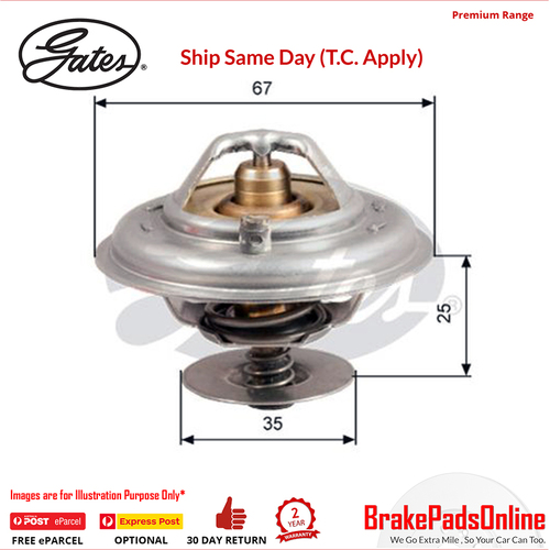 Gates Thermostat, coolant For Audi, BMW, Volkswagen - TH14392G1