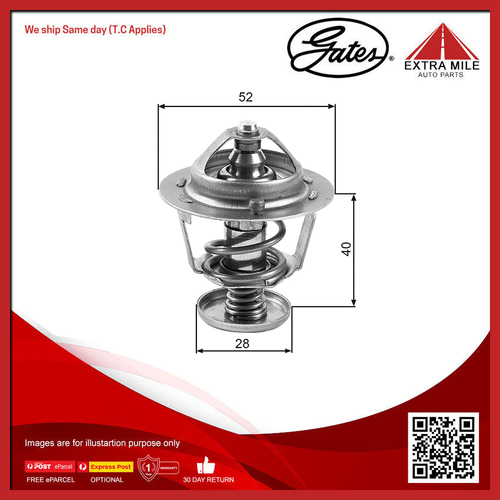 Gates Thermostat For Mazda 323 Protege 1.8L/2.0L BJ FP55,BP (DOHC)(BJ10M) 