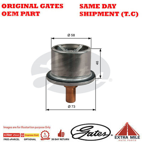 Gates Thermostat, coolant - TH51287G1