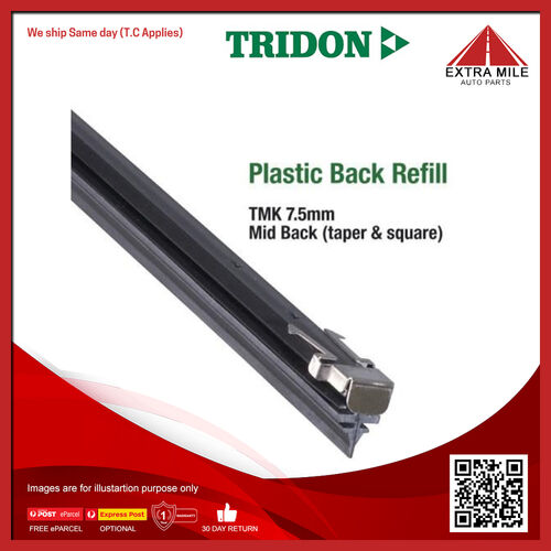 Tridon Wiper Refill Plastic 7.5mm Wide 710mm 10 Set [TMK28-10]