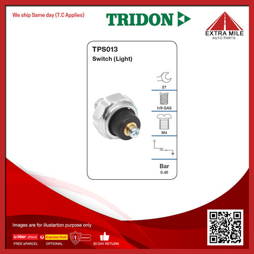 Tridon Oil Pressure Switch (Light) - TPS013
