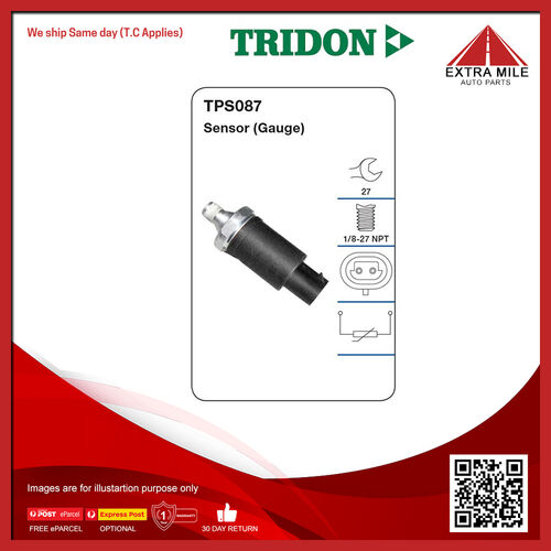 Tridon Oil Pressure Sensor (Gauge) - TPS087