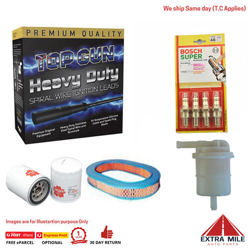 Leads Plugs and Filter Service Kit for Mitsubishi magna TP 2.6L 4cyl 87 -91 W9DC