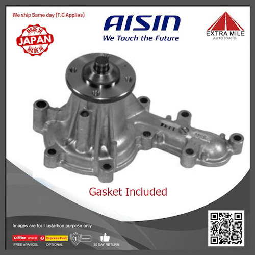 AISIN Water Pump For Toyota Landcruiser HDJ100R 75R 78R 4.2L 6Cyl, PZJ73R 3.5L