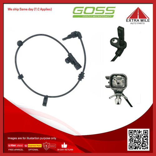 Goss Abs Wheel Speed Sensor - Rear For Holden Volt EV 1.4L LUU I4 16V Hatchback
