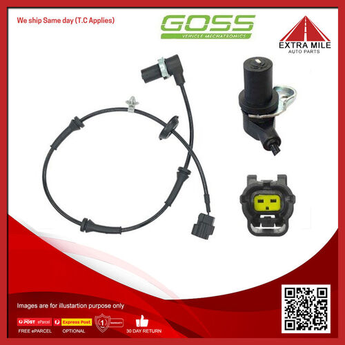 Goss Abs Wheel Speed Sensor - Front For Holden Barina TK 1.6L F16D3 I4 16V DOHC