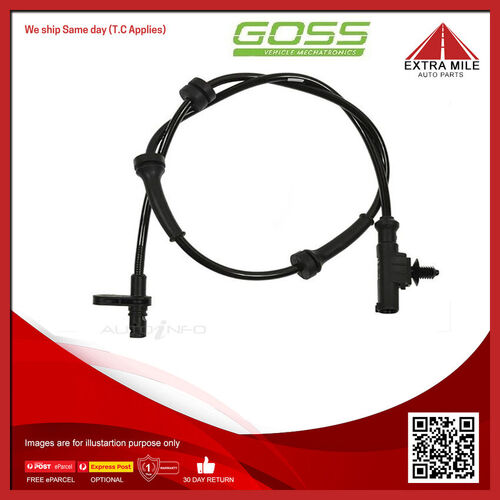 Goss Abs Wheel Speed Sensor - Rear For Nissan Cube Z12 1.5L HR15DE I4 16V DOHC