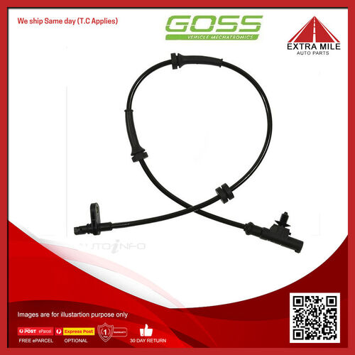 Goss Abs Wheel Speed Sensor - Rear For Nissan Tiida C11 1.5L,1.8L HR16DE 16V
