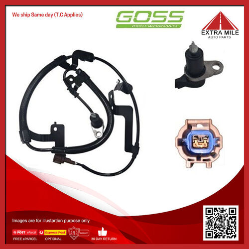 Goss Abs Wheel Speed Sensor - Front For Nissan Xciter D22 3.0L ZD30DDT 16V DOHC
