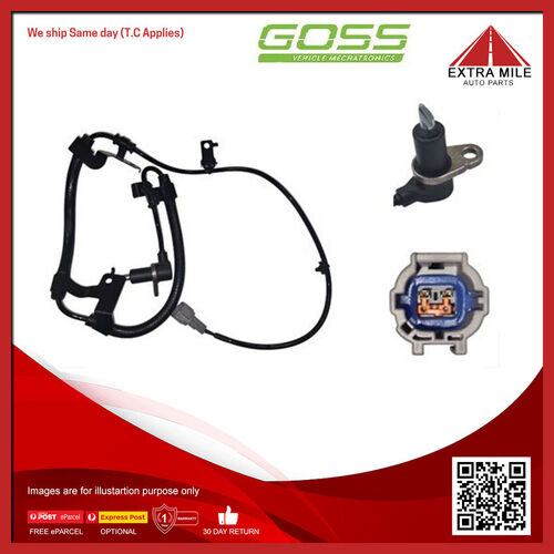 Goss Abs Wheel Speed Sensor - Front For Nissan Pick Up D22 2.4L KA24DE 16V DOHC