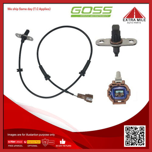 Goss Abs Wheel Speed Sensor - Rear For Nissan Frontier D40 4.0L VQ40DE 24V DOHC
