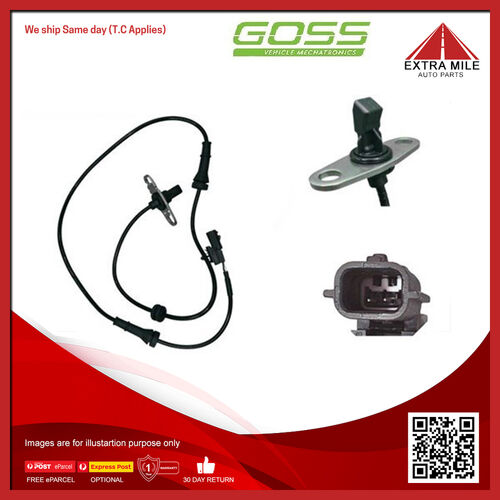 Goss Abs Wheel Speed Sensor - Rear For Nissan Navara DX D23 NP300 2.5L YD25DDTi