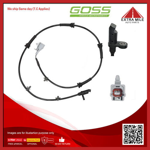 Goss Abs Wheel Speed Sensor - Rear For Nissan X Trail T31 TL 2.0L QR25DE I4 16V