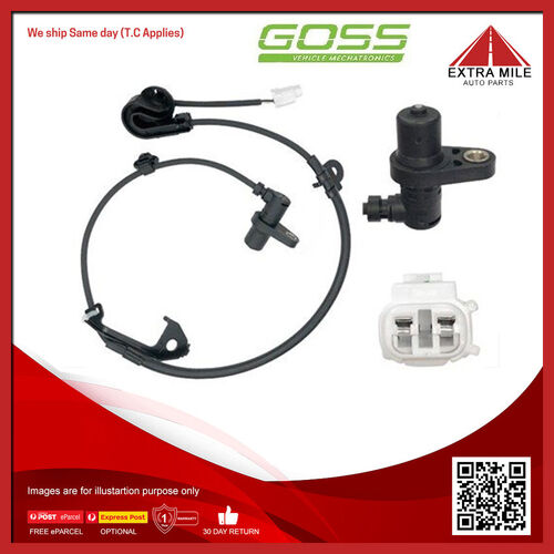 Goss ABS Wheel Speed Sensor - Front For Toyota Echo NCP12L 1.5L 1NZFE 16V DOHC