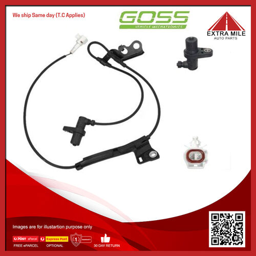 Goss ABS Wheel Speed Sensor - Front For Toyota Corolla Luxel ZZE122R 1.8L 2ZZGE