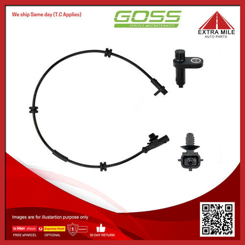 Goss ABS Wheel Speed Sensor - Rear For Ford Fiesta CL WS 1.6L,1.4L HXJA I4 DOHC
