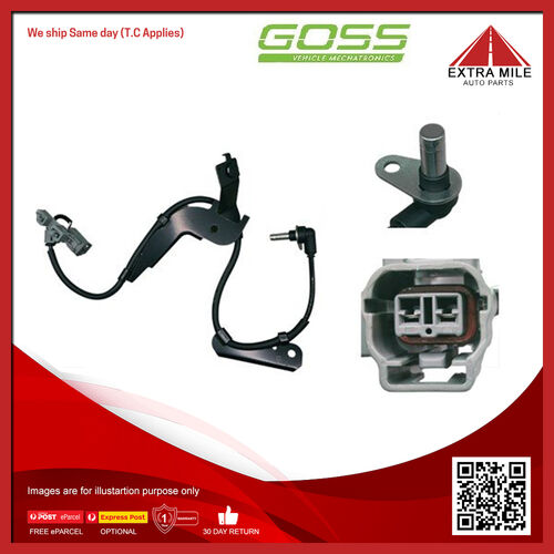 Goss ABS Wheel Speed Sensor - Front For Isuzu D-Max Space TFS 3.0L 4JJ1-TCX DOHC