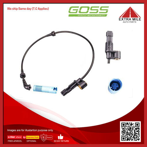 Goss ABS Wheel Speed Sensor - Front For BMW 320i E46 2.0L,2.2L M54B22 I6 24V