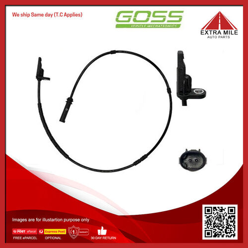 Goss ABS Wheel Speed Sensor - Rear For BMW 120D F20 2.0L N47D20C I4 16V DOHC