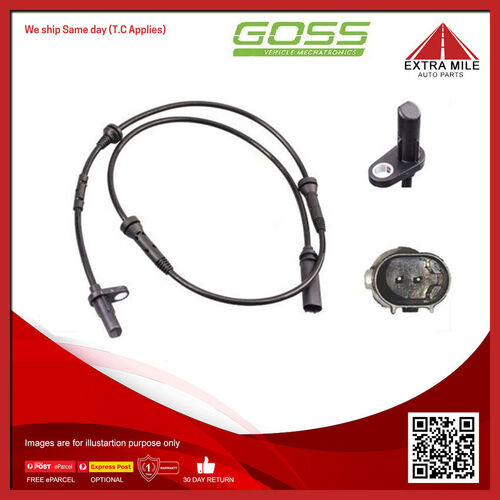 Goss ABS Wheel Speed Sensor - Front For BMW X4 XDRIVE F26 2.0L N20B20U 16V DOHC
