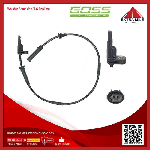 Goss ABS Wheel Speed Sensor - Rear For BMW X4 XDRIVE F26 2.0L N20B20U 16V DOHC