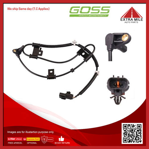 Goss ABS Wheel Speed Sensor - Front For Kia Rio EX JB 1.4L,1.6L 8H I4 16V DOHC