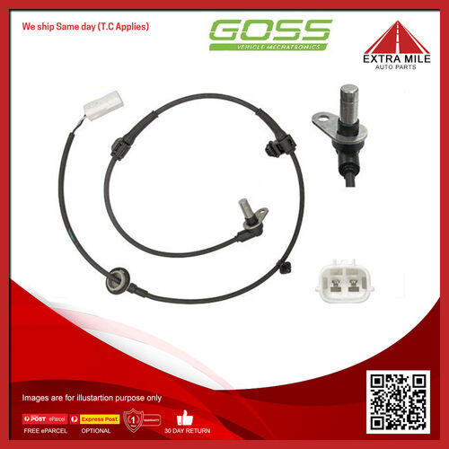 Goss ABS Wheel Speed Sensor - Front For Mazda CX-7 2.3L L3VDT I4 16V DOHC