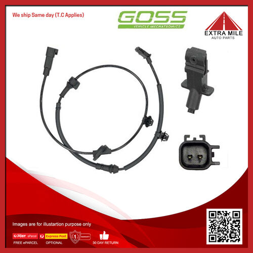 Goss ABS Wheel Speed Sensor - Rear For Mitsubishi ASX XB XC 2.3L 4N14 I4 DOHC