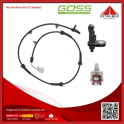 Goss ABS Wheel Speed Sensor - Rear For Nissan Dualis ST J10 2.0L MR20DE I4 DOHC