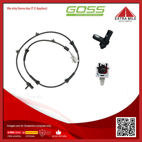 Goss ABS Wheel Speed Sensor - Rear For Nissan Dualis ST J10 2.0L MR20DE I4 DOHC
