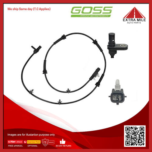 Goss ABS Wheel Speed Sensor - Rear For Nissan Dualis ST J10 2.0L MR20DE I4 DOHC