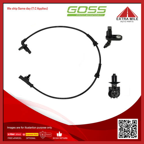 Goss ABS Wheel Speed Sensor - Rear For Nissan Note E11 1.5L,1.6L HR15DE I4 DOHC