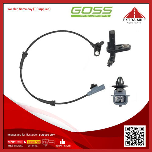 Goss ABS Wheel Speed Sensor - Rear For Nissan Micra ST K13 1.2L HR12DE 12V DOHC