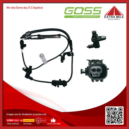 Goss ABS Wheel Speed Sensor - Front For Toyota Kluger GSU45R 3.5L 2GRFE 24V DOHC
