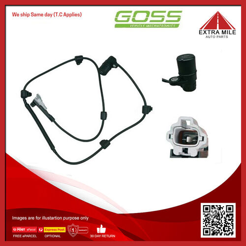 Goss Abs Wheel Speed Sensor - Rear For Toyota Hilux Surf KZN185R 3.0L 1KZTE SOHC