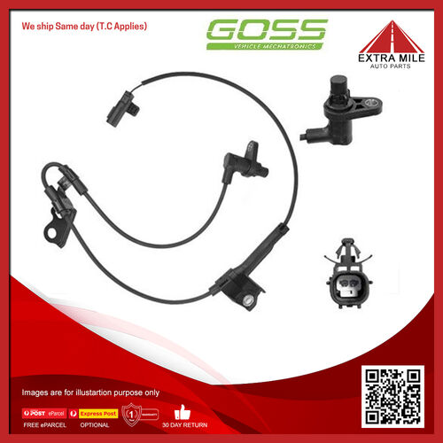Goss Abs Wheel Speed Sensor - Front For Toyota Corolla ZRE172R 1.8L 2ZRFE I4 16V
