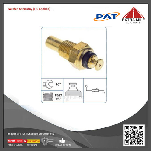 PAT Water Temperature Sender For Holden Torana SL LC TA 2.8L 173 I6 12V OHV