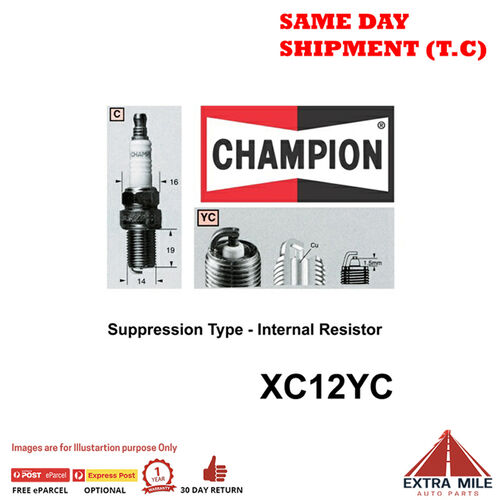 Champion XC12YC SPARK PLUG - SMALL ENGINE